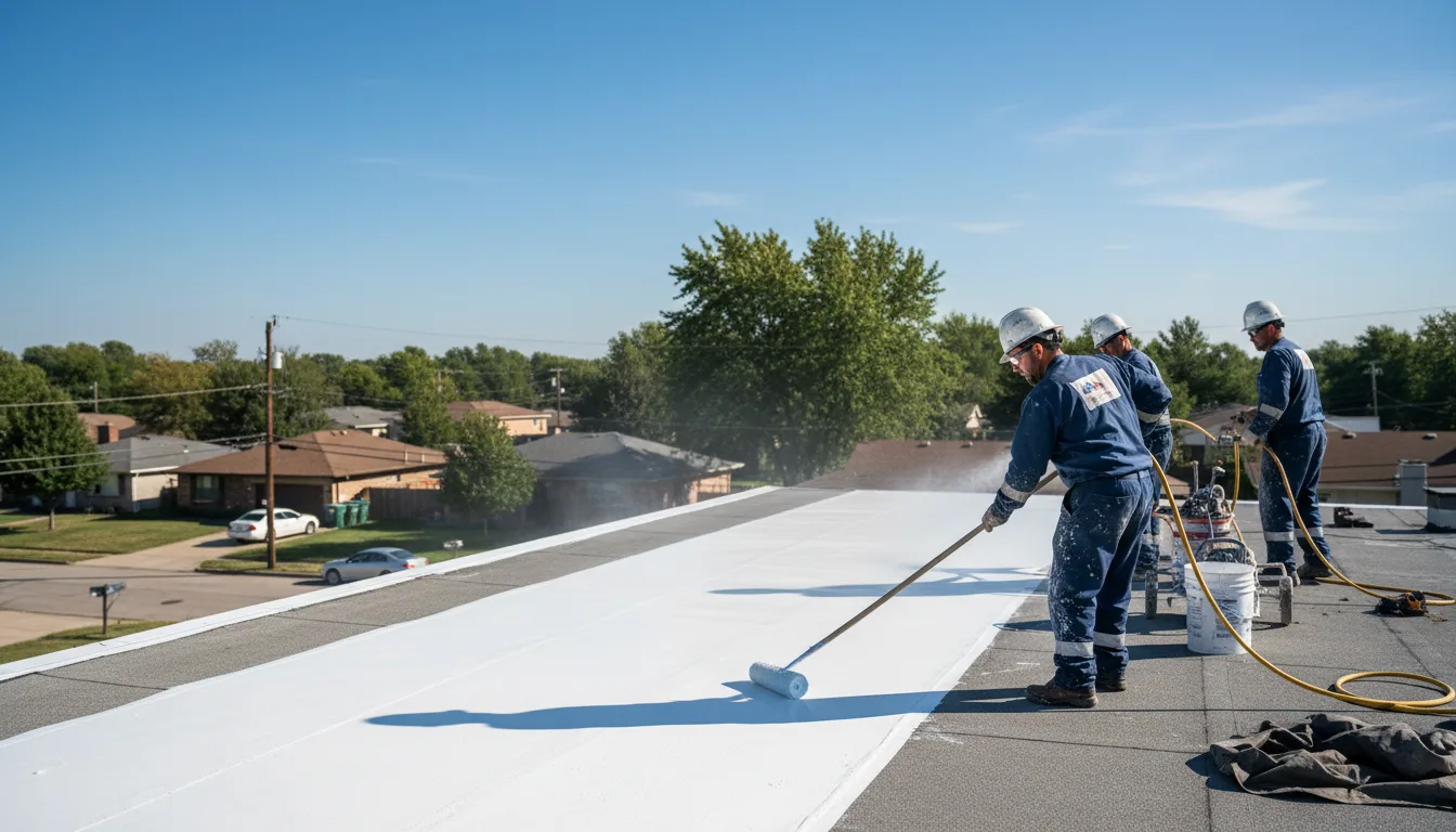 Commercial roof coating in North Greece, NY near me